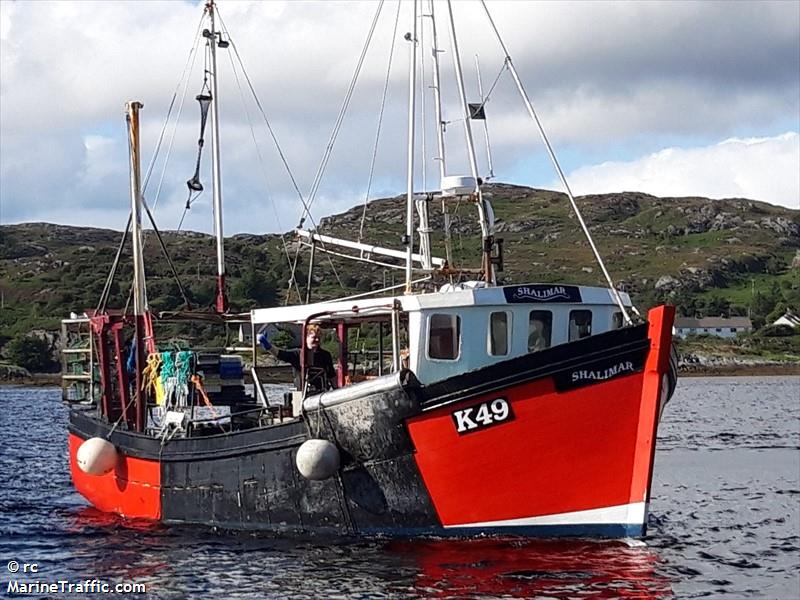 shalimar k49 (Fishing vessel) - IMO , MMSI 235090918, Call Sign 2FFX4 under the flag of United Kingdom (UK)