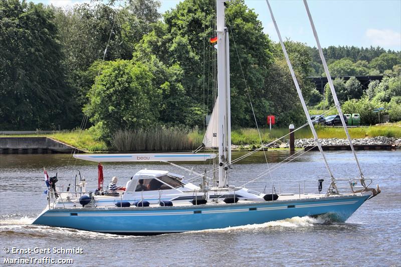 beau (Sailing vessel) - IMO , MMSI 245635000, Call Sign PC8344 under the flag of Netherlands