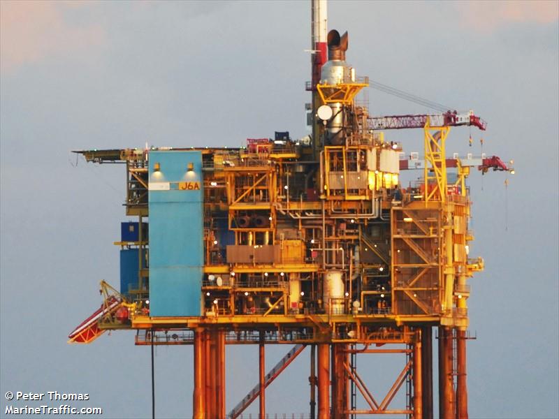 platform j6a (Other type) - IMO , MMSI 245849000, Call Sign PEYV under the flag of Netherlands