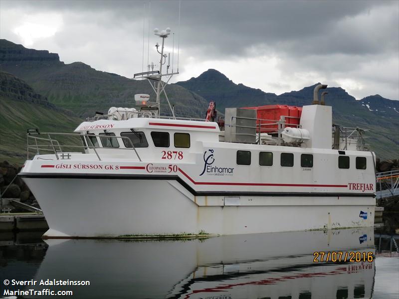 gisli sursson (Fishing vessel) - IMO , MMSI 251847570, Call Sign 2878 under the flag of Iceland