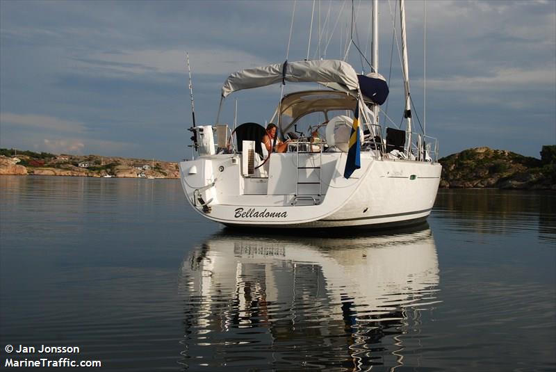 belladonna (Sailing vessel) - IMO , MMSI 265625120, Call Sign SFE2405 under the flag of Sweden