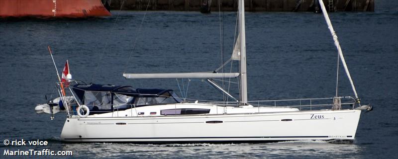 zeus (Sailing vessel) - IMO , MMSI 316018681 under the flag of Canada