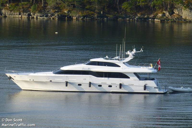 oregon mist (Pleasure craft) - IMO , MMSI 316025932, Call Sign CFK5006 under the flag of Canada