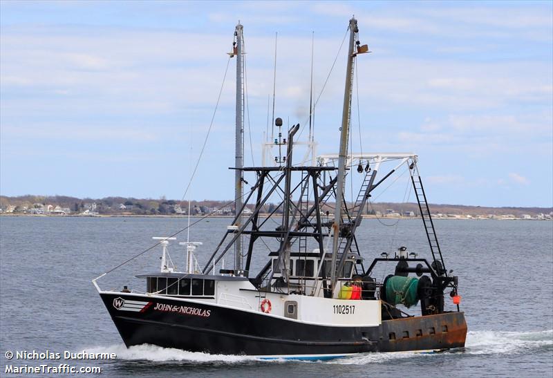 john nicholas (Fishing vessel) - IMO , MMSI 367181750, Call Sign WDD7085 under the flag of United States (USA)