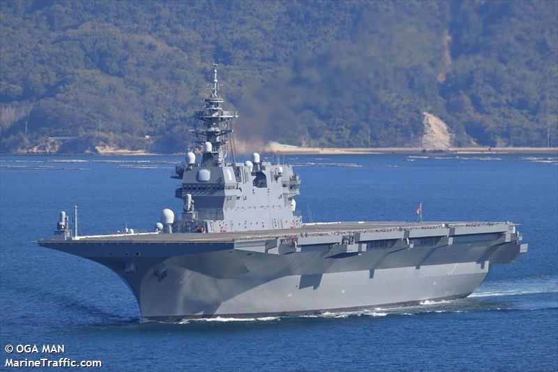 kaga (Military ops) - IMO , MMSI 431999555, Call Sign JSTE under the flag of Japan
