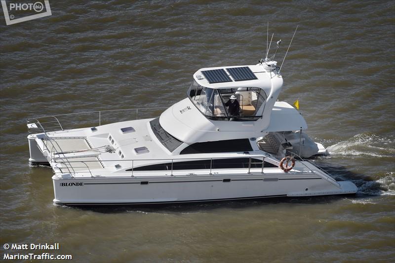 the blonde (Pleasure craft) - IMO , MMSI 503065180 under the flag of Australia