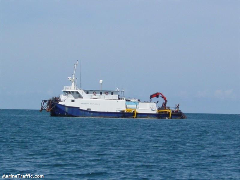 samson explorer (Dredging or UW ops) - IMO , MMSI 503434700, Call Sign VNW5773 under the flag of Australia