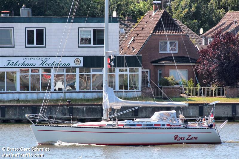 rote zora (Sailing vessel) - IMO , MMSI 211119110, Call Sign DD2294 under the flag of Germany