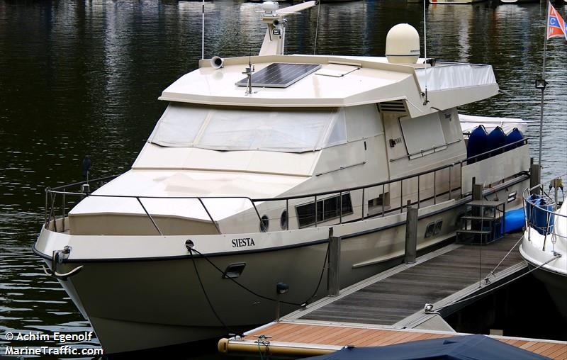 siesta (Pleasure craft) - IMO , MMSI 211236850, Call Sign DNWN under the flag of Germany
