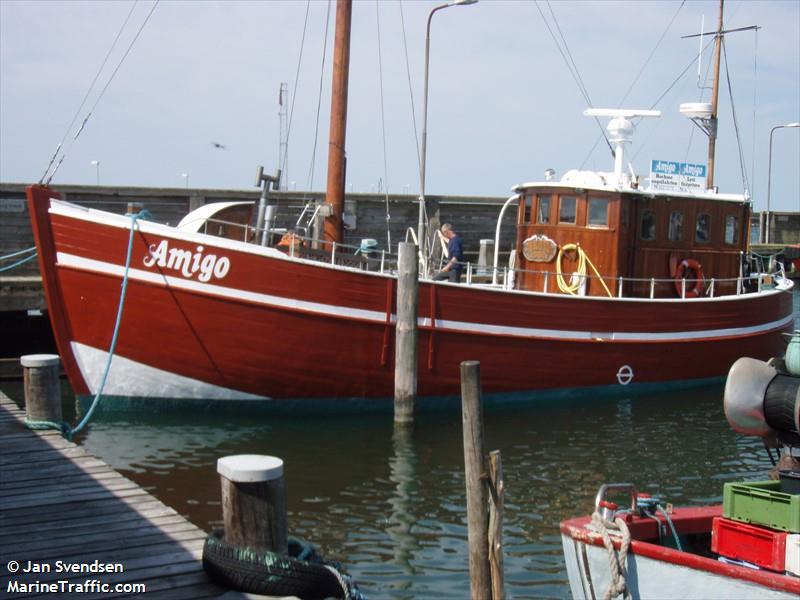 ms amigo (Pleasure craft) - IMO , MMSI 219002339, Call Sign 5QTZ under the flag of Denmark