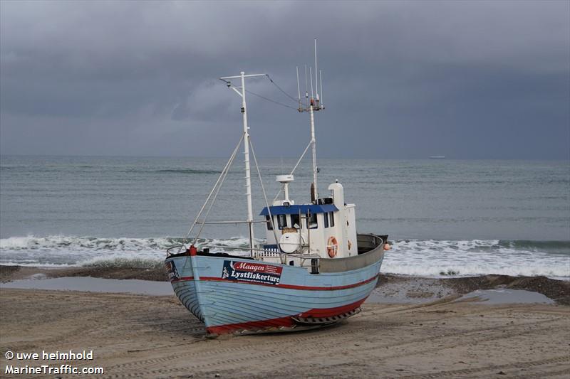 maagen (Fishing vessel) - IMO , MMSI 219005767, Call Sign OU6483 under the flag of Denmark