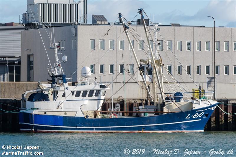 inger kathrine l610 (Fishing vessel) - IMO , MMSI 219014161, Call Sign OWIF under the flag of Denmark