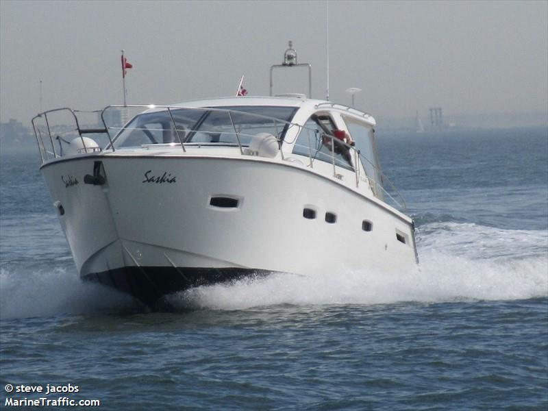 saskia (Pleasure craft) - IMO , MMSI 232020588, Call Sign MESN7 under the flag of United Kingdom (UK)