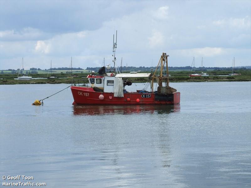 jessica m - ck157 (Fishing vessel) - IMO , MMSI 235055116, Call Sign MWEG6 under the flag of United Kingdom (UK)