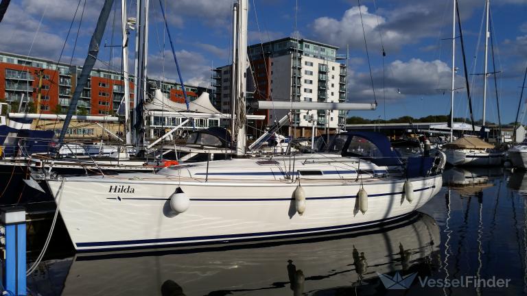 hilda (Sailing vessel) - IMO , MMSI 235073635 under the flag of United Kingdom (UK)