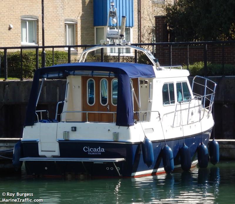 cicada (Pleasure craft) - IMO , MMSI 235095704, Call Sign 2GAD8 under the flag of United Kingdom (UK)