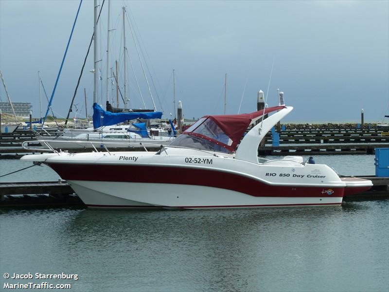 plenty (Pleasure craft) - IMO , MMSI 244002038, Call Sign PC3572 under the flag of Netherlands