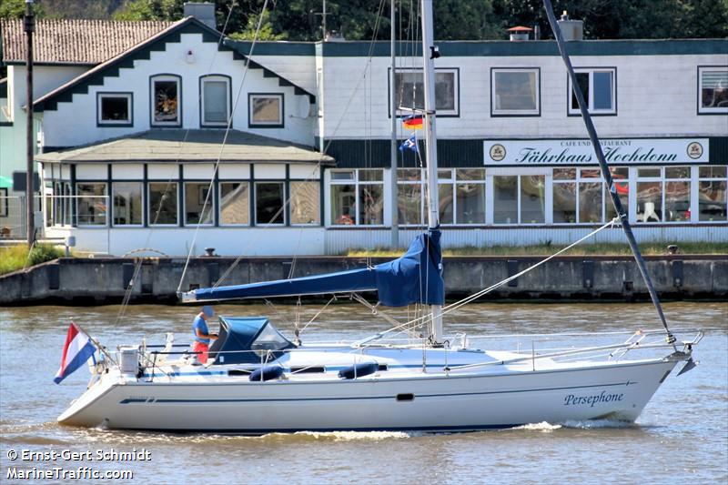 persephone (Sailing vessel) - IMO , MMSI 244026153, Call Sign PI5184 under the flag of Netherlands