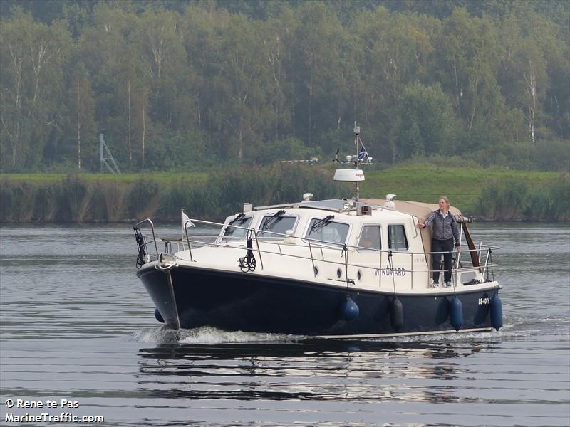 windward (Pleasure craft) - IMO , MMSI 244058100, Call Sign PF9791 under the flag of Netherlands