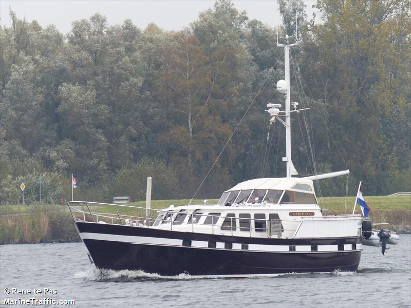 red rose (Pleasure craft) - IMO , MMSI 244077803, Call Sign PC8733 under the flag of Netherlands