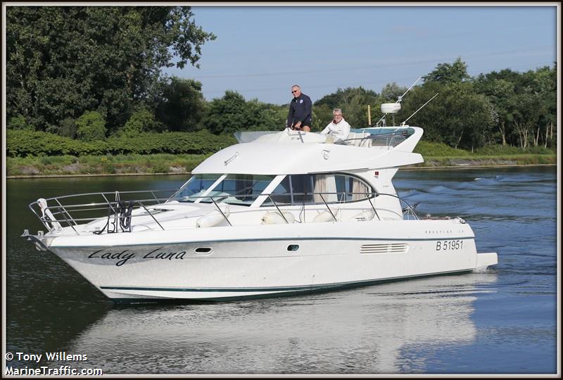lady luna (Pleasure craft) - IMO , MMSI 205289300 under the flag of Belgium