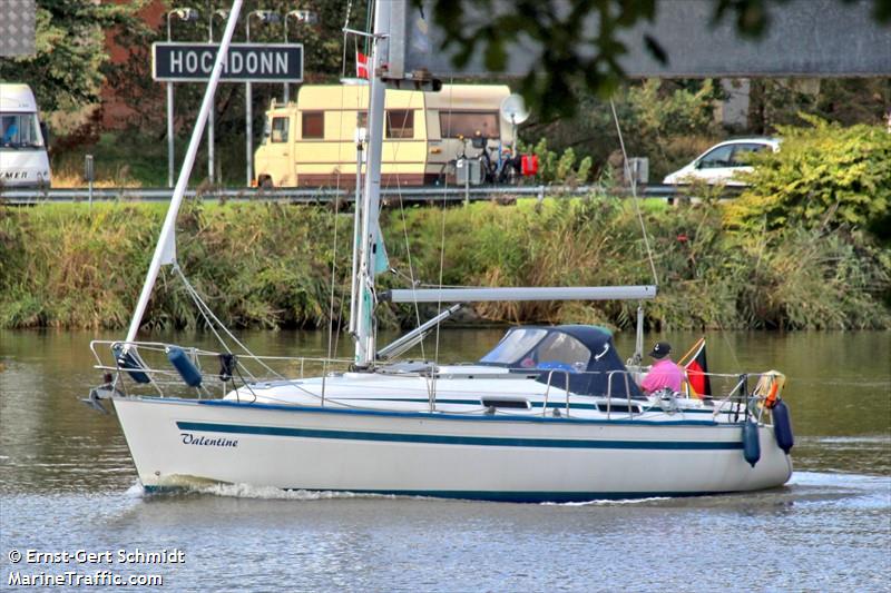valentine (Pleasure craft) - IMO , MMSI 211386310, Call Sign DJ7761 under the flag of Germany