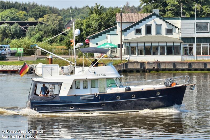 cesil (Pleasure craft) - IMO , MMSI 211787210, Call Sign DH2924 under the flag of Germany