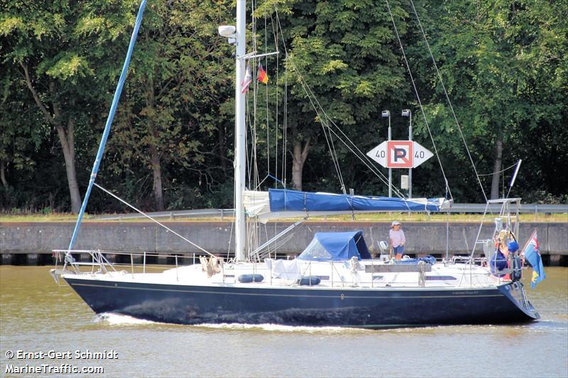 blue orchid (Sailing vessel) - IMO , MMSI 232004199, Call Sign MZVI3 under the flag of United Kingdom (UK)