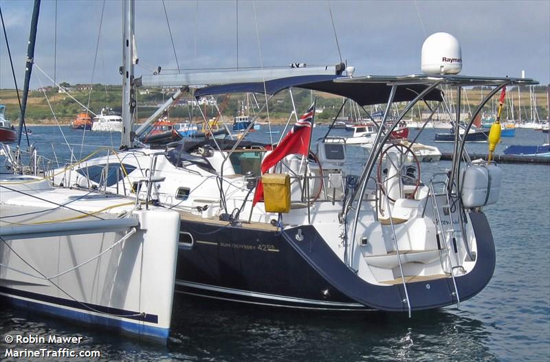 moonshadow (Sailing vessel) - IMO , MMSI 235039862, Call Sign MPKF2 under the flag of United Kingdom (UK)
