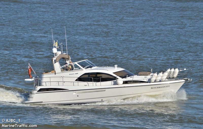 synchronicity (Pleasure craft) - IMO , MMSI 235067201, Call Sign 2BLN9 under the flag of United Kingdom (UK)
