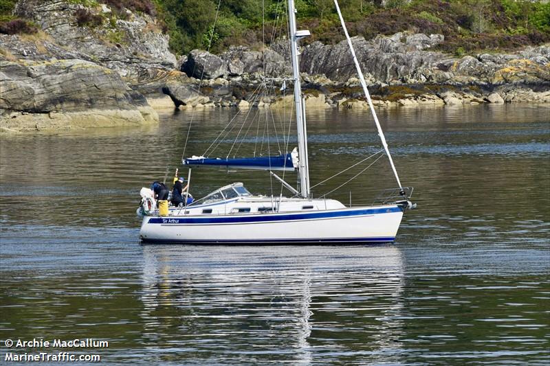 sir arthur rafsa (Sailing vessel) - IMO , MMSI 235084163, Call Sign 2EDI6 under the flag of United Kingdom (UK)