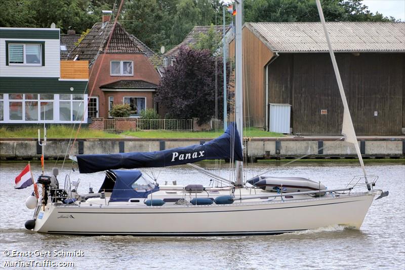 panax (Pleasure craft) - IMO , MMSI 244830496, Call Sign PF8180 under the flag of Netherlands