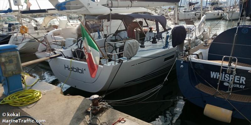 habibi x (Sailing vessel) - IMO , MMSI 247361410, Call Sign IM9799 under the flag of Italy