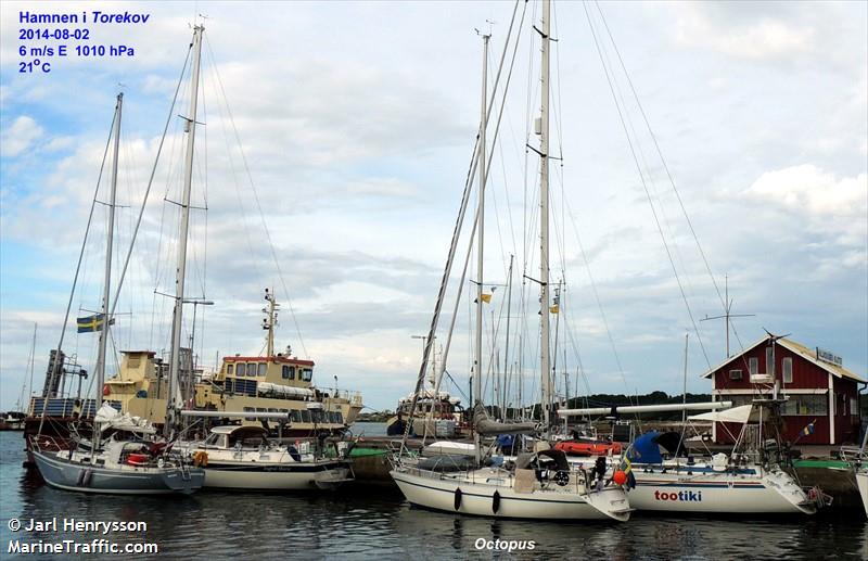 octopus (Sailing vessel) - IMO , MMSI 265679470, Call Sign SE2389 under the flag of Sweden