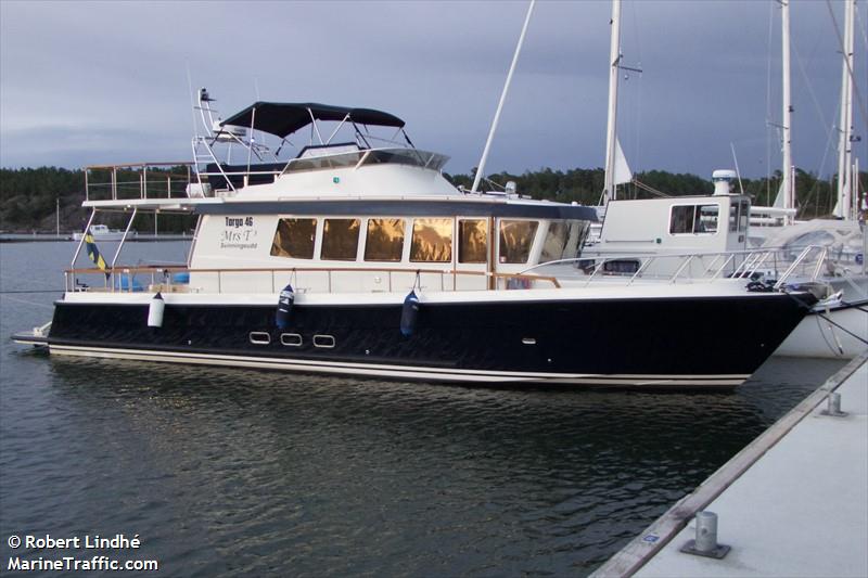 mrs t3 (Pleasure craft) - IMO , MMSI 265723160, Call Sign SC6639 under the flag of Sweden