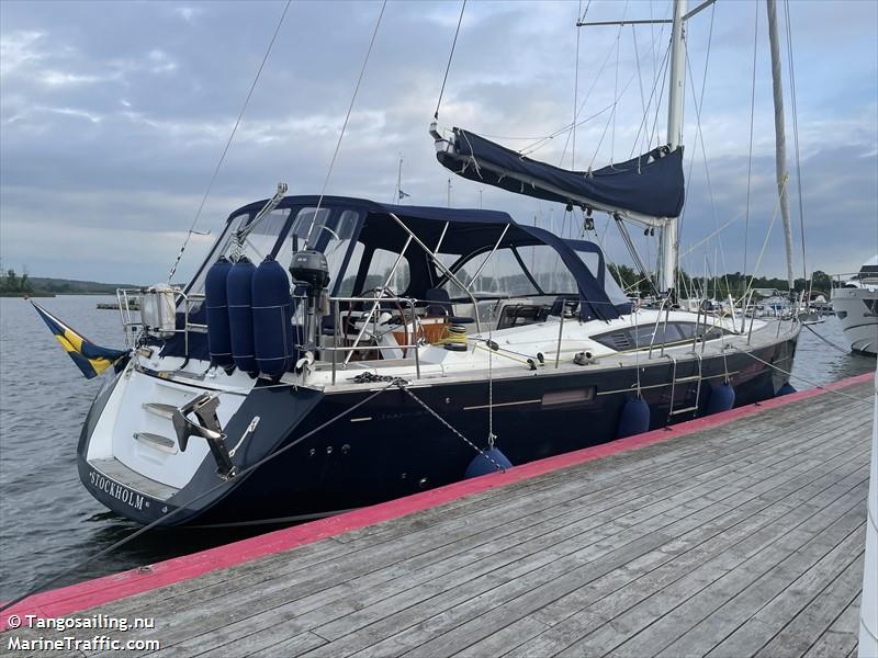 the blue (Sailing vessel) - IMO , MMSI 265819230, Call Sign SFE2297 under the flag of Sweden