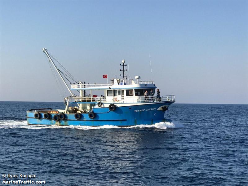 zeynep sultan (Fishing vessel) - IMO , MMSI 271073319, Call Sign TCA5214 under the flag of Turkey