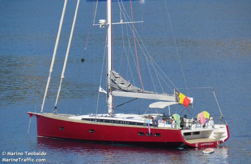 impresion (Sailing vessel) - IMO , MMSI 205434730, Call Sign OP4347 under the flag of Belgium