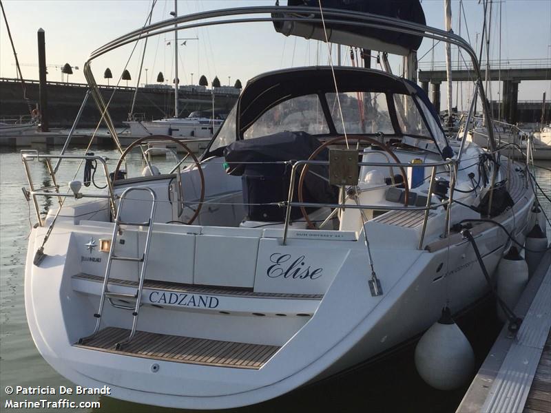 elise (Sailing vessel) - IMO , MMSI 205523630, Call Sign OP5236 under the flag of Belgium