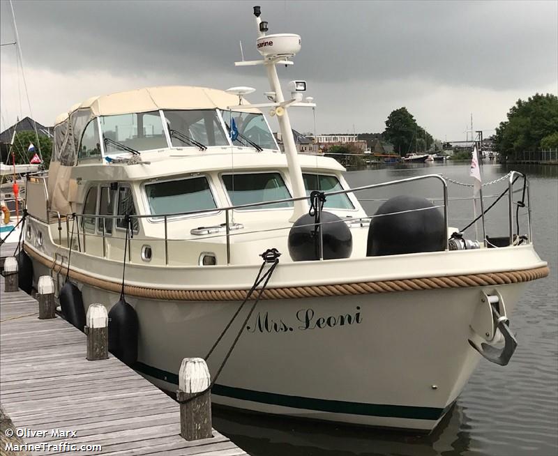 mrs leoni (Pleasure craft) - IMO , MMSI 211754480, Call Sign DK8134 under the flag of Germany