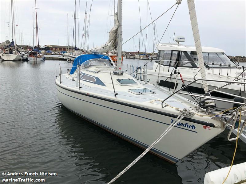 tagediep (Sailing vessel) - IMO , MMSI 219025999, Call Sign XPH4757 under the flag of Denmark