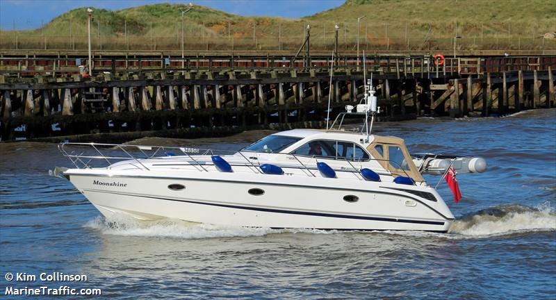 moonshine (Pleasure craft) - IMO , MMSI 235039909, Call Sign MPMP2 under the flag of United Kingdom (UK)
