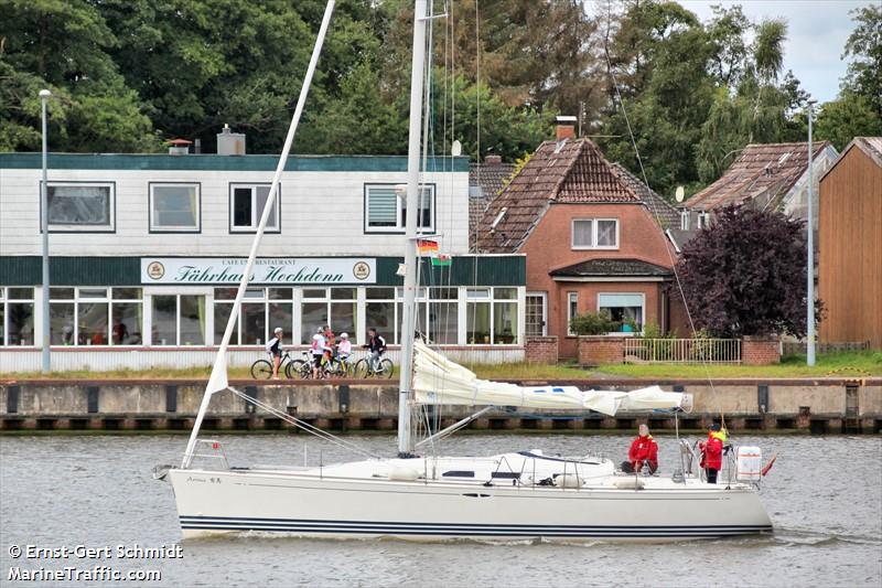 arima (Sailing vessel) - IMO , MMSI 235071765, Call Sign 2CDE5 under the flag of United Kingdom (UK)