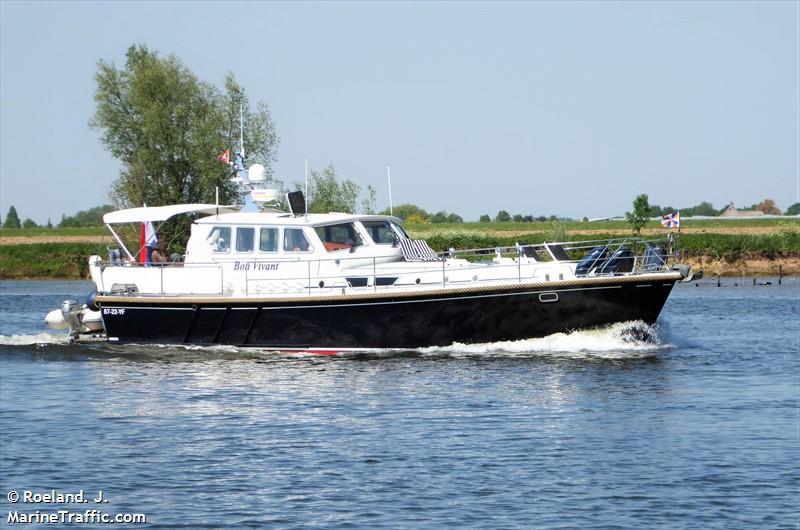 bon vivant (Pleasure craft) - IMO , MMSI 244182242, Call Sign PF4526 under the flag of Netherlands