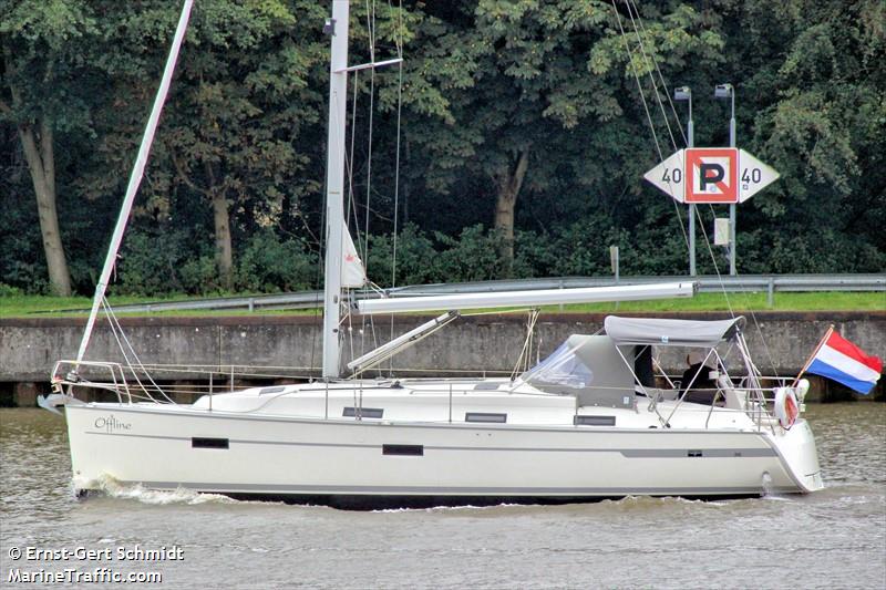 offline (Pleasure craft) - IMO , MMSI 244870505, Call Sign PB9186 under the flag of Netherlands