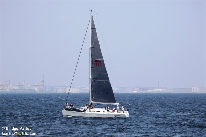 stardust (Sailing vessel) - IMO , MMSI 431001287 under the flag of Japan