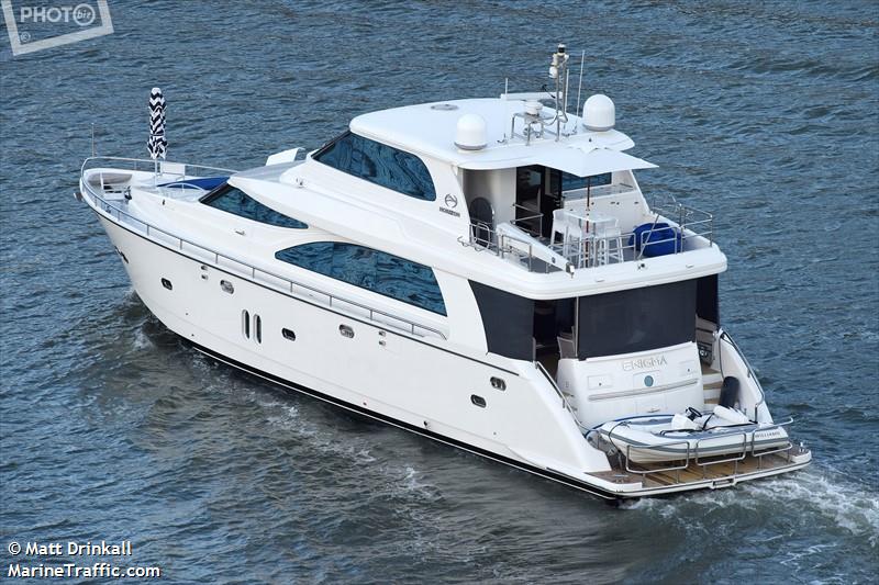 enigma (Pleasure craft) - IMO , MMSI 503095850, Call Sign HZN73Q under the flag of Australia