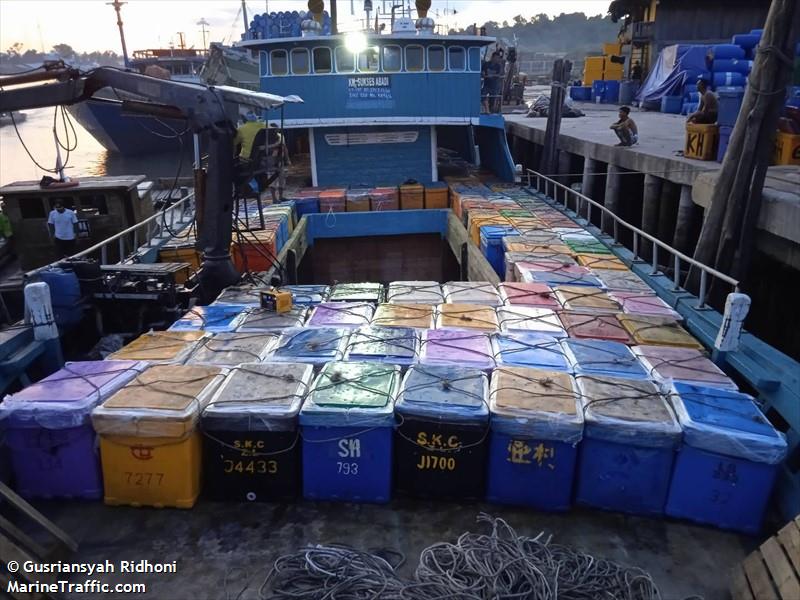 sukses abadi (Fishing vessel) - IMO , MMSI 525006079 under the flag of Indonesia