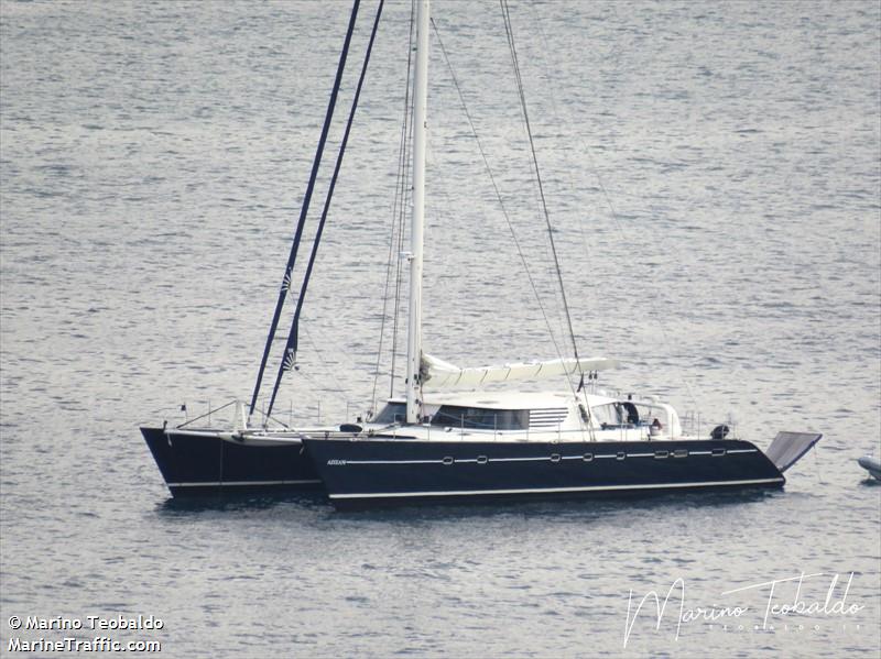 azizam (Sailing vessel) - IMO , MMSI 538071248, Call Sign V7VZ8 under the flag of Marshall Islands