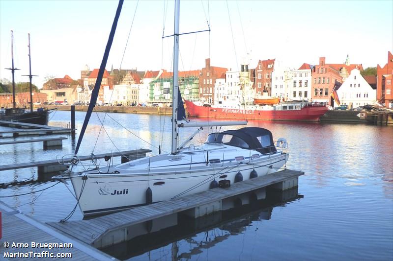 sy juli (Sailing vessel) - IMO , MMSI 211586580, Call Sign DK6949 under the flag of Germany
